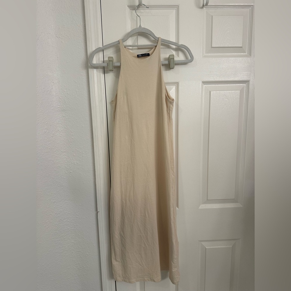 Zara bodycon cotton midi dress